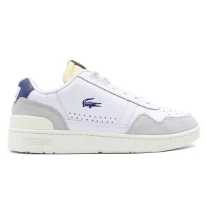 LACOSTE T-CLIP LEATHER COLOR BLOCK SNEAKERS