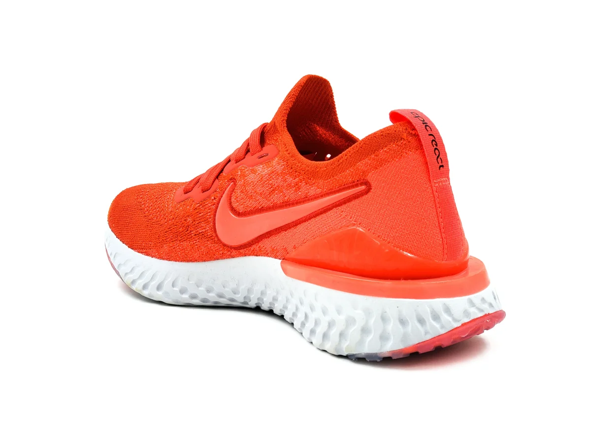 Tenis Nike Epic React Flyknit 2 BQ8928601 Naranja-Hombre - Imagen 3