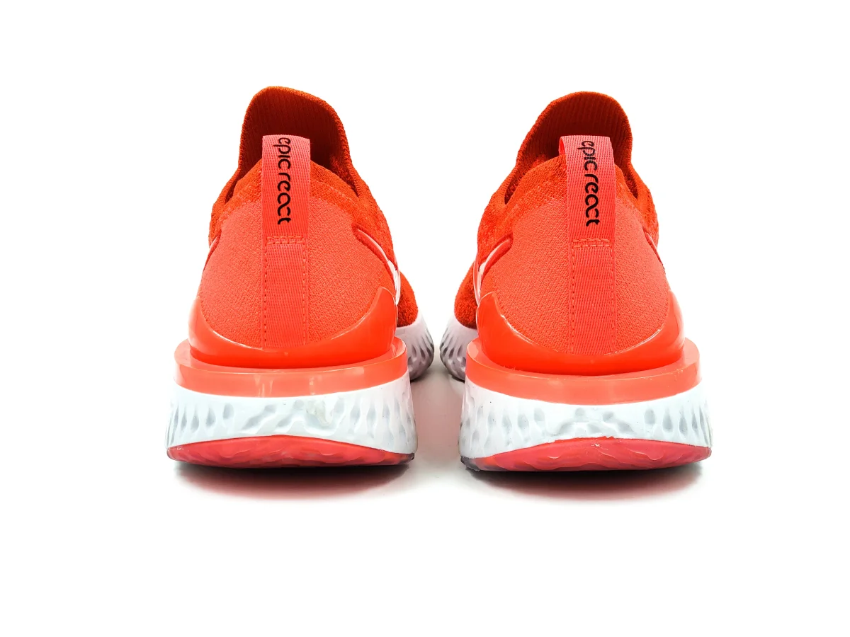 Tenis Nike Epic React Flyknit 2 BQ8928601 Naranja-Hombre - Imagen 5