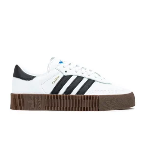 ADIDAS SAMBA ROSE W BLANCA BANDAS NEGRAS