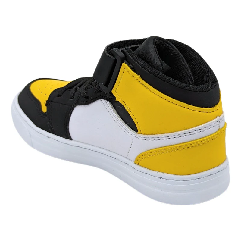 Tenis Pirma Ryder 5053 Velcro Niños Deportivo Blanco/amarillo/negro - Imagen 6