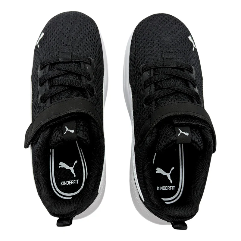 Tenis Niño Puma Anzarun Lite Ac Inf 37201001 Textil Black- Infantil 11 Al 17.5 Mex - Imagen 4