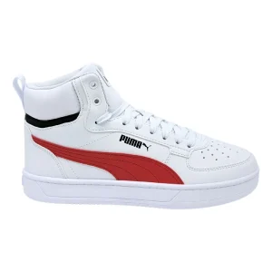 Tenis Niños Jr Puma Originales Caven 2.0 Mid 39229106 Simipiel Blanco Unisex Talla 22 Al 25.5 Cm