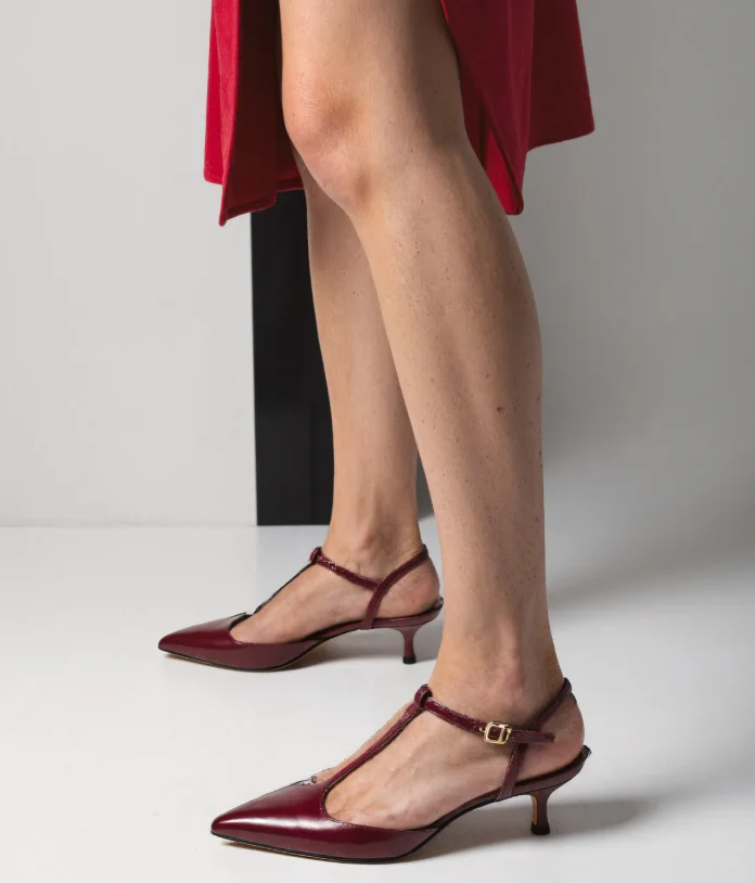 Tacones Stiletto Killer Vinotinto - Imagen 3