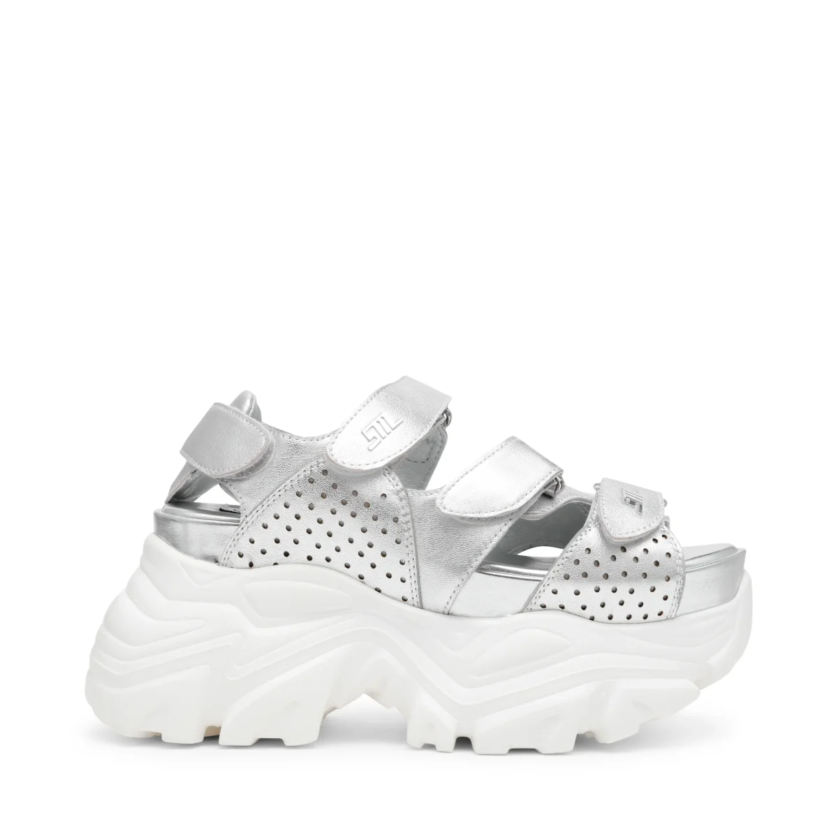 Sandalias de plataforma Vamoose plateadas