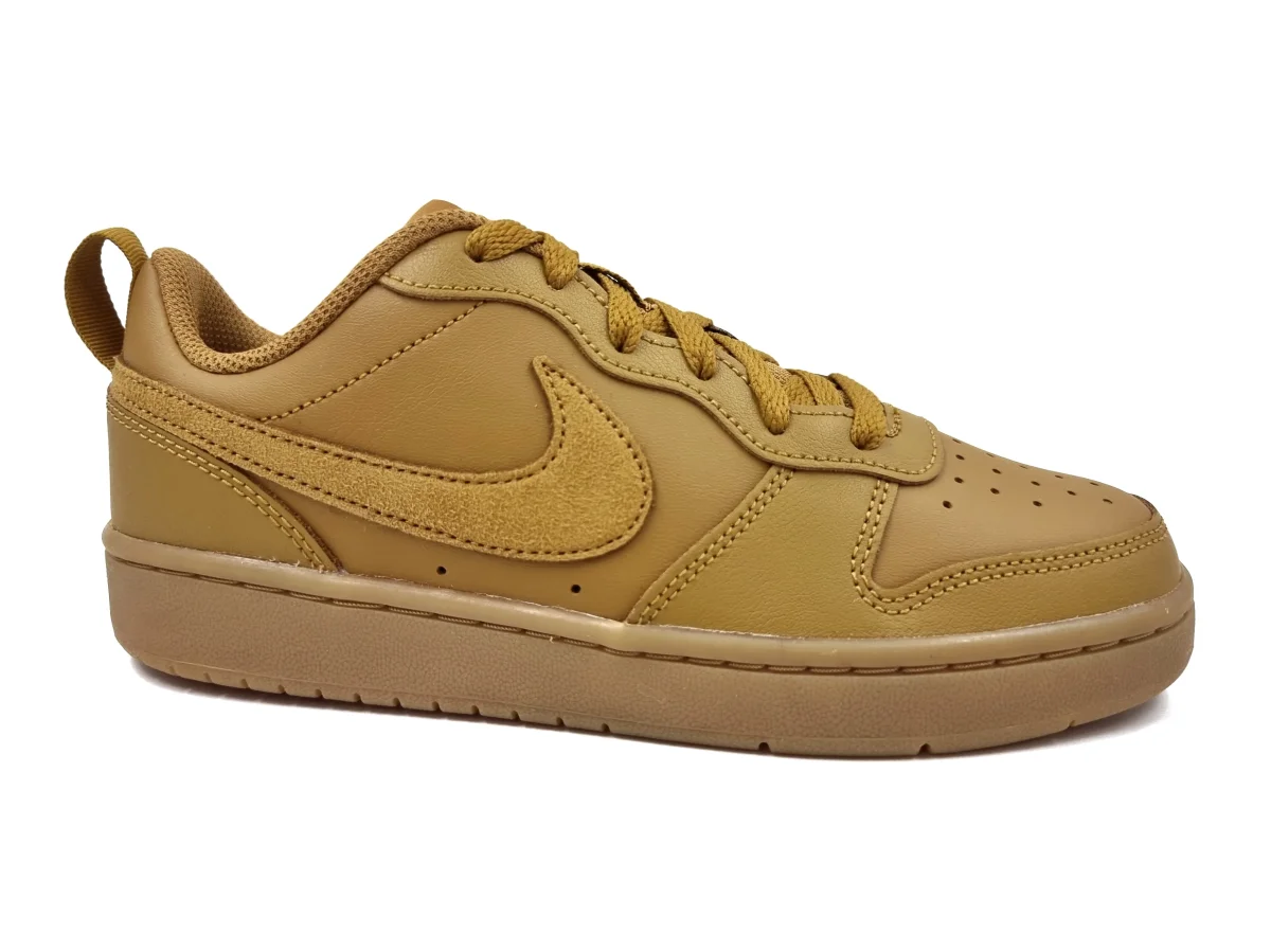 Tenis Nike Court Borough Low 2 (GS) Cafe/Goma-Juvenil BQ5448700 - Imagen 2