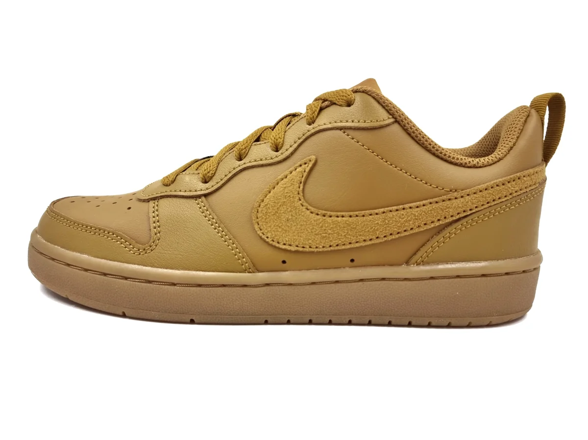 Tenis Nike Court Borough Low 2 (GS) Cafe/Goma-Juvenil BQ5448700 - Imagen 3