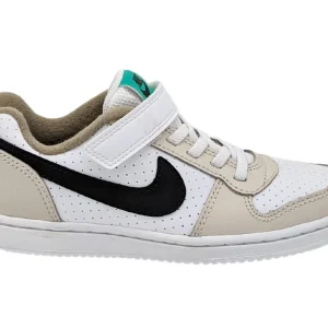 Tenis Nike Court Borough Low PSV  Blanco-Café DZ2785 101 Para Niño